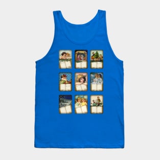 Christmas Santa Gift Cards Tank Top